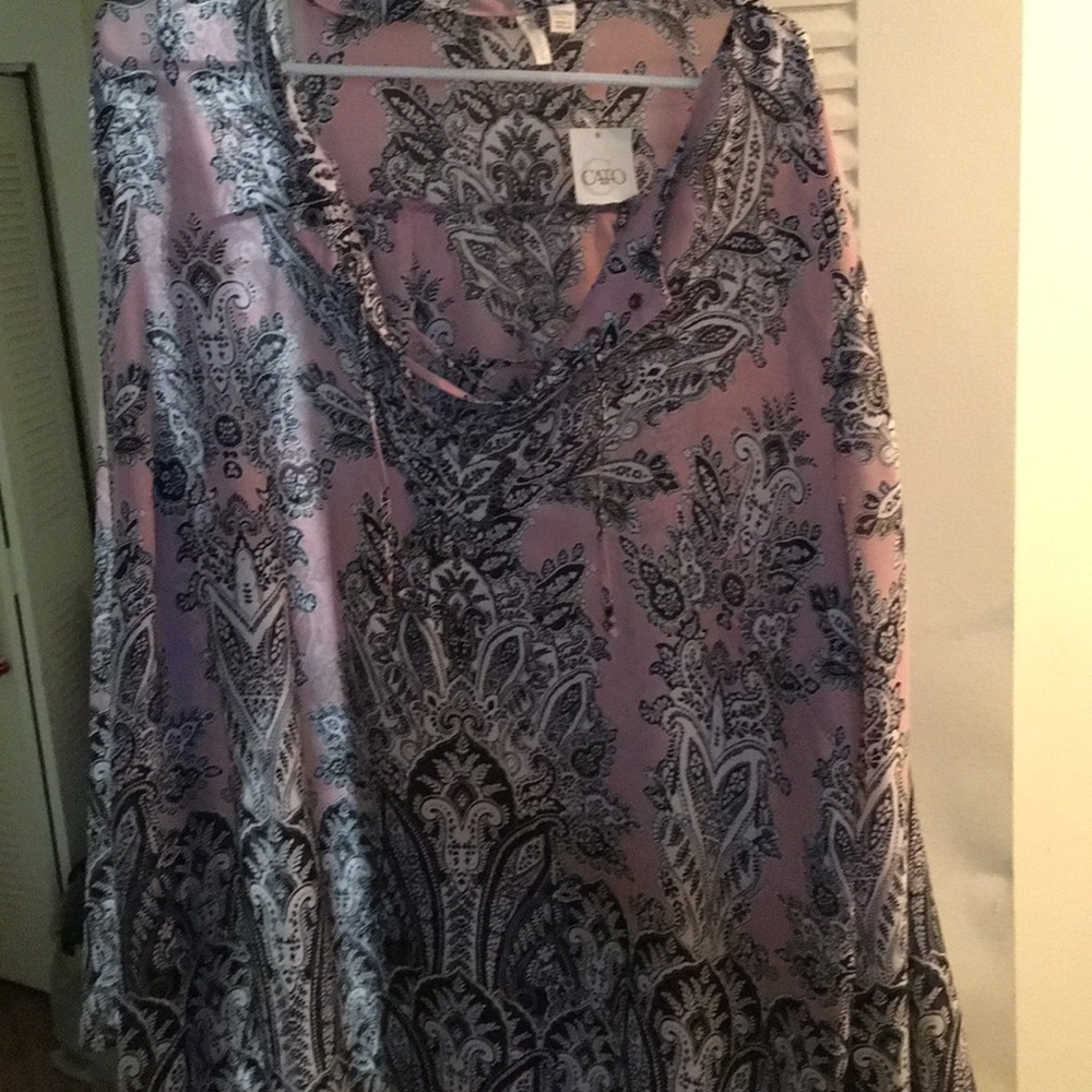 Plus size pink blouse,